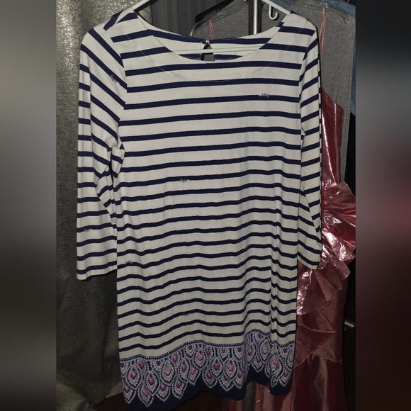 Lilly Pulitzer Dresses & Skirts - Lilly Pulitzer Women’s Bay Cotton Striped Dress Size M